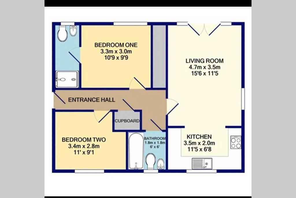 Mills Apartment - Two Bedroom En-Suite Apartment Northampton Exteriör bild